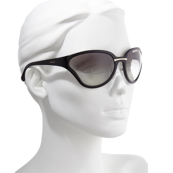 Prada Oversized Wrap Butterfly Sunglasses 100% Authentic - Picture 3 of 4